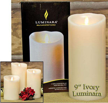 Ivory Luminara Candle, 9